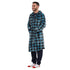 Snuggs Blanket Robe Blue Checkered
